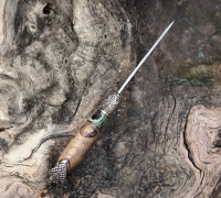 Нож Барс из дамасской стали