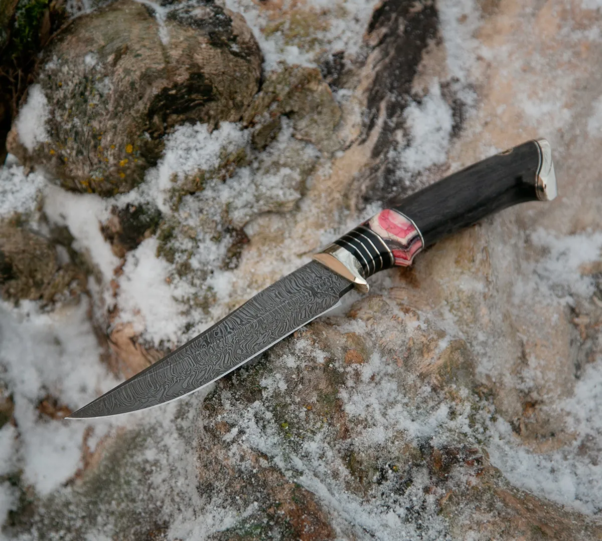 Нож Клыч из дамасской стали