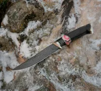 Нож Клыч из дамасской стали