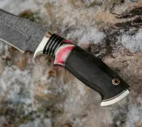 Нож Клыч из дамасской стали